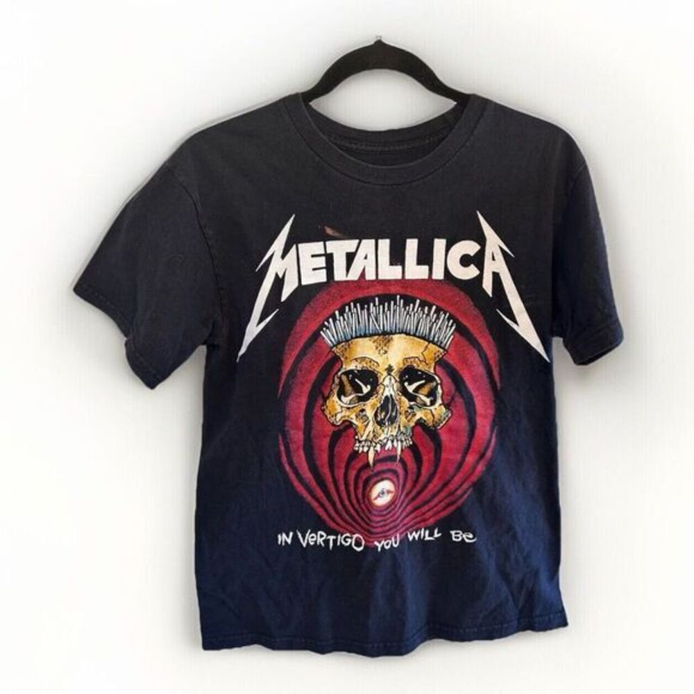 Metallica Shortest Straw In Vertigo You Will Be Black T-Shirt Size Small